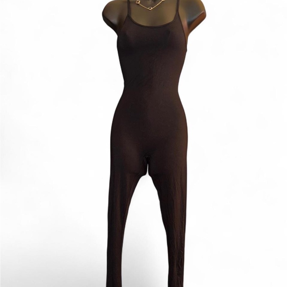 Fashion Nova Charcoal Sleeveless Jumpsuit